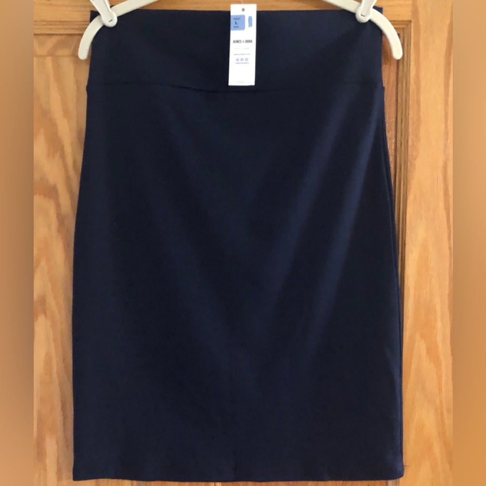 Blue Pencil Skirt NWT Large